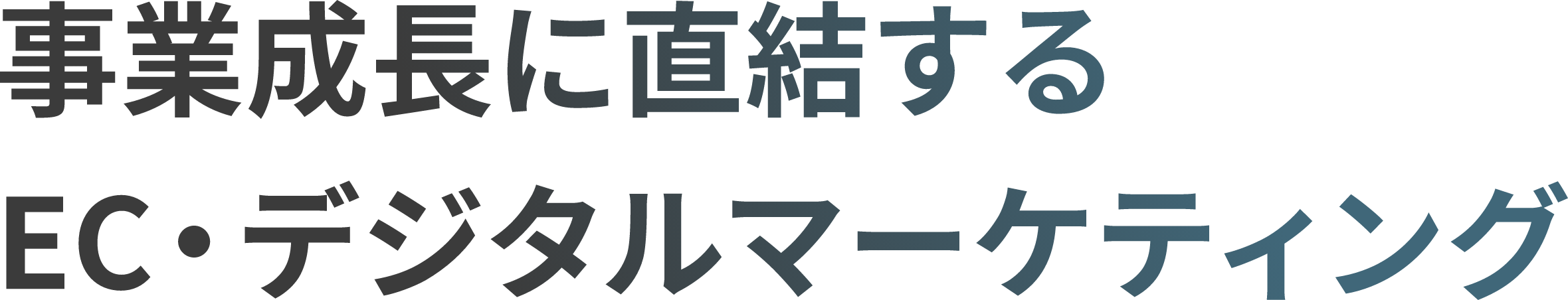 事業成長に直結するEC・デジタルマーケティング